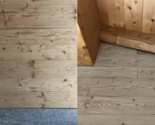 rifacimento parete tetto legno legno lecco