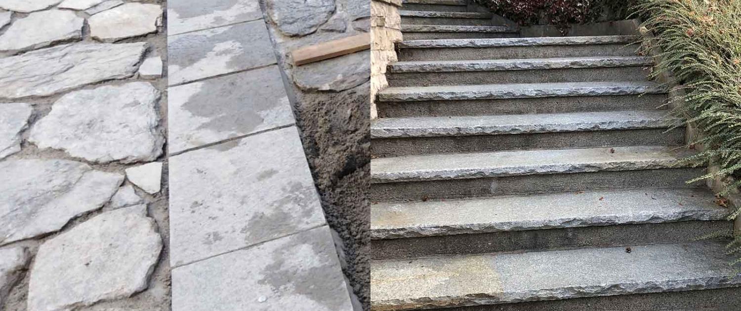 scale pietra pavimentazione esterno lecco
